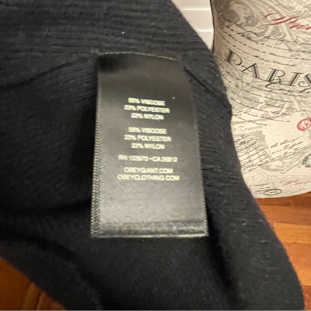 Obey Black Ribbed Knit Dress - Picture 5 of 8